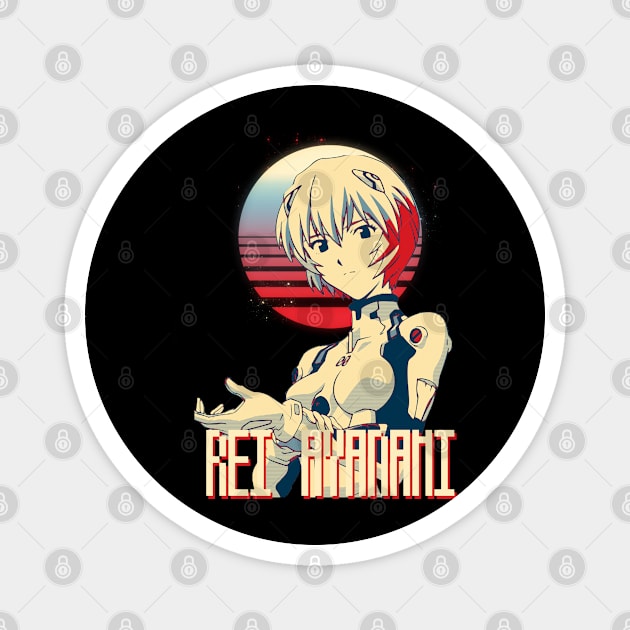 rei ayanami evangelion Magnet by Retrostyle